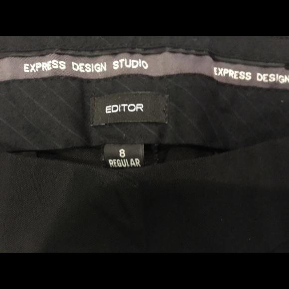 Express Editor Pants size 8 Regular Black - Picture 3 of 7